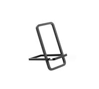 ARFUKA Phone Stand Foldable Mobile Phone Holder Slim Desktop Smartphone Holder Stand with Convenient Charging Port for All Mobile Phones Black