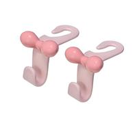 ARFUKA Pink Bow Car Purse Hook Plastic Headrest Hooks for Car Seat Back Universal Organizer Hanger for Handbag, Purse, Coat - Car Accessories for Women Pack of 2