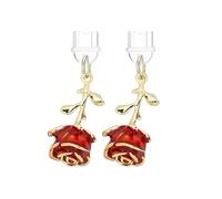 ARFUKA Red Rose Charm Micro USB Dust Plug Anti-Dust Cover for Kindle E-Readers, Phones & Micro USB Port Devices Cute Accessory Gift for Book Lovers, Women, Teachers Pack of 2