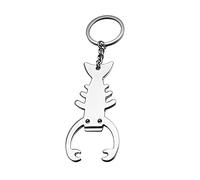 ARFUKA Bottle Opener Keyring Zinc Alloy Scorpion Beer Opener Keychain Beverage Bottle Opener Key Chain Gift for Men and Women Silver