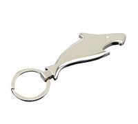 ARFUKA Shark Bottle Opener Keychain Stainless Steel Beer Opener with Carabiner Clip (Outdoor Party Travel Essentials for Beer Lovers)