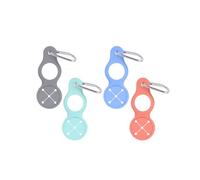 ARFUKA Silicone Water Bottle Clip with Carabiner Multifunctional Carrier Towel Hook & Backpack Hanger for Outdoor Activities, Travel & Daily Use Pack of 4