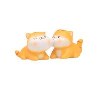 ARFUKA Small Animal Statues Home Decor Cute Cat Decorative Resin Ornaments for Living Room, Bedroom, Office Desktop, Cabinets, Bookshelf Decor