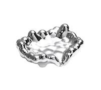 ARFUKA Soap Dishe Soap Holder Plastic Bar Soap Holder Self Draining Soap Container Soap Saver Soap Tray for Shower Bathroom Kitchen Silver