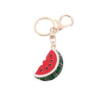 ARFUKA Sparkling Crystal Rhinestone Keyring Watermelon Design Keychain Car Key Ring Jewelry for Women Men, Bag Purse Charm Accessory