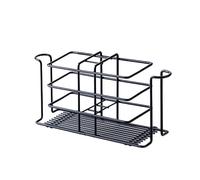 ARFUKA Stainless Steel Bathroom Toothbrush & Toothpaste Holder Wall Mounted & Countertop Tumbler Cup Organizer Black Space-Saving Bathroom Caddy with Accessory Storage Black