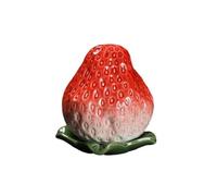 ARFUKA Tea Canister Small Caddy 150ml Airtight Sealed Storage Jar Ceramic Strawberry Design Tin for Loose Tea - Teaware Kitchen & Home Décor