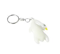 ARFUKA UV-Responsive Luminous Roast Duck Keyring Color-Changing Bag Charm & Keychain for Backpacks and Purses