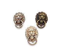 ARFUKA Vintage Metallic Lion Phone Ring Holder - Adjustable Universal Cell Phone Finger Grip Loop, Foldable Phone Ring Stand for All Smartphones, Anti-Slip Mobile Grip Pack of 3