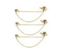 ARFUKA Women's Brooches & Pins Rhinestone Bee and Chains Brooches and Pins Women Men Jewelry Accessory for Coats, Dresses, Blazers Pack of 3