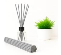 ARG 100 Pieces Fibre Diffuser Replacement Sticks For Aroma Fragrance (25cm X 3mm) (Grey)