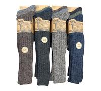 ARG 3 Pairs Mens Soft Thermal Premium Quality Long Wool Blend Boot Socks Mix Colours Size UK 6-11 EU 39-46
