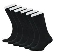 ARG 6 Pairs Mens Non Elastic Socks Diabetic Friendly Soft Cotton Extra Wide Gentle Top Grip Non Elastic Socks for swollen feet UK 6-11(Cotton, Black)