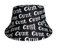ARG CUNT Bucket of Attitude - Rude Slogan Hat for The Bold Unisex Bucket Hat Summer Travel Sun Fisherman Hats Reversible Bucket Hats for Festivals Outdoor Hat HAT TWAT Reversible