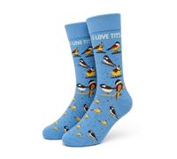 ARG I Love Tits Funny Bird Watching Socks for Men, Novelty Cotton Rich, UK Size 6-11, Rude Joke Gift, Secret Santa Stocking Filler