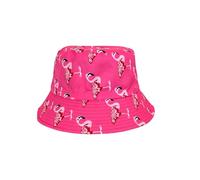 ARG Unisex Bucket Hat Summer Travel Sun Fisherman Hats Reversible Bucket Hats for Festivals Outdoor Hat (Flamingo Hot Pink)