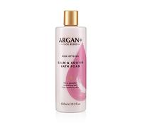 Argan+ Calm & Soothe Bath Foam, Rose Otto Oil Vegan Bubble Bath, 400ml