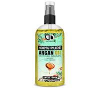 Argan Oil 100% Moroccan Pure Natural for Face & Body Rich in Vitamin E for Healthy Skin, Hair & Nails - No Parabens or SLS - Vegan, Cruelty-Free (100ml Spray)