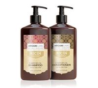 ARGANICARE Castor Oil Shampoo + Conditioner | Growth Accelerator | Soothes the Scalp | Nourishes and Strengthens | Strong, Shiny Hair | Made in France | 2x400ML