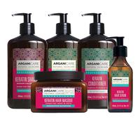 Arganicare Keratin Hair Masque with Certified Organic Argan Oil - 500ml for Sleek & Shine, Stronger, Protected Hair