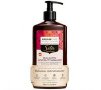 Arganicare | Silk Protein Restructuring Conditioner | All Hair Types | Nourishing Conditioning Care with Argan Oil | Softness, Elasticity and Shine | 400 ml