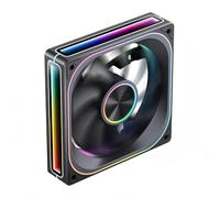 ARGB Chassis Fan Motherboard Lighting Synchronization PWM Case Fans PC Assembly Accessories(Black,Regular)