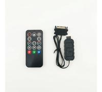 ARGB Controller with Remote Control, 5V 3-Pin RGB Hub with SATA Power, Splitter for ARGB Fans and PC Lighting, Ideal for DIY PC Builds with Splitter Functionality, Compatible with 5V 3pin ARGB Devices