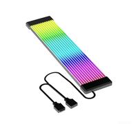 ARGB Extension Cable, 5 V, 3 Pin, Flexible Silicone Neon Cable for Motherboard & PC Case, Compatible with RGB Fusion and for MYSTIC Light, 120 LEDs, Dynamic Lighting Effects, Black