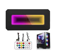 ARGB Fan Hub - 8 Port Controller, ARGB Lighting Center | LED light Intelligent Prism Algorithm Hub with Temperature Monitoring for Motherboard RGB Software Customization gamings Computer