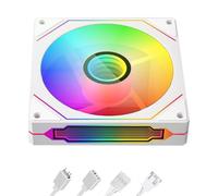 ARGB Infinitys 120mm Computer Case Fan, High Cooling PWM Adjustable Speed 650-1600RPM Quiet Computer Fan