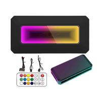 ARGB PWM Fan Hub - 11.4x5.5x2cm 8-Port Motherboard Fan Controller, Prism Algorithm RGB Lighting Center | Excellent Intelligent Temperature Control For Software PC Cooling System Case Fans Management