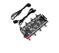 ARGB RGBW 3Pin L Controller 4Pin PWM Fan Splitter Hub 8 Port w/ma~netic Case & Extension Cable Adapter Light Strip 12V 5V RGB(12V 4P RGB PCB-Molex)