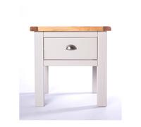 Argenta Light Grey 1 Drawer Side Table Satin Chrome Cup Cabinet Bits Light Grey One Size