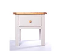 Argenta Light Grey 1 Drawer Side Table Wood Knob Cabinet Bits Light Grey One Size