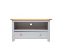 Argenta Light Grey 1 Drawer TV Cabinet Wood Knob Cabinet Bits Light Grey One Size