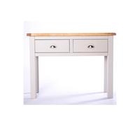 Argenta 2 Drawer Console Table - Grey / Chrome Cup