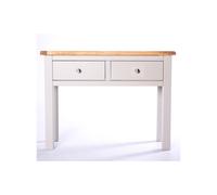 Argenta 2 Drawer Console Table - Grey / Chrome Knob