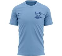 Argentina 1910 Mens T Shirt Retro Argentinian Rugby Supporters Tee Top, L, Sky Blue