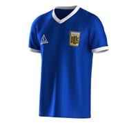 Argentina 1986 Retro Soccer Jersey Mano de D10S. Hand of God Diego golretro (UK, Alpha, 3XL, Regular, Regular, 5, Blue)
