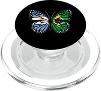 Argentina and Brazil Butterfly Half Argentinian Brazilian PopSockets PopGrip for MagSafe