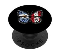 Argentina and Peru Mix Butterfly Half Argentinian Peruvian PopSockets Adhesive PopGrip