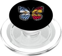 Argentina and Spain Mix Butterfly Half Argentinian Spanish PopSockets PopGrip for MagSafe