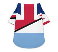 Argentina And United Kingdom Flag Cute Dog Shirt Soft Cozy Pet T-Shirts Pullover Cat Clothes