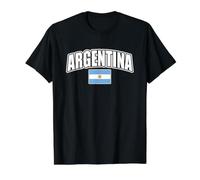 Argentina Argentine Flag Value Graphic T-Shirt, Men, Black, L