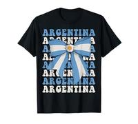 Argentina Argentinian Argentine Pride Coquette Bow Flag T-Shirt