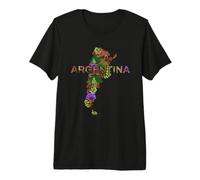 Argentina Botanical Map - Buenos Aires Souvenir Premium T-Shirt