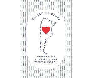 Argentina Buenos Aires West Mission Journal for LDS Sister or Elder Missionaries | 6"x 9" lined notebook | Gift for Mormon missionaries | Farewell ... study, daily reflection: Called to Serve