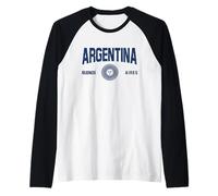 Argentina Buenos Aires World Cup Football Raglan Baseball Tee