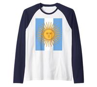 Argentina Country National Flag Family Favorite Fan Support Raglan Baseball Tee