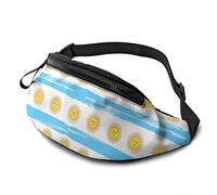 Argentina Day Sun Adjustable Fanny Pack Waist Bags with Headphone Hole for Sports Workout Traveling Running